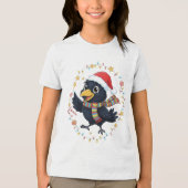 AMITA | Cheerful Crow - Holiday Lights トライブレンドTシャツ (正面)