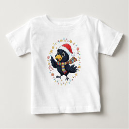 AMITA | Cheerful Crow - Holiday Lights ベビーTシャツ