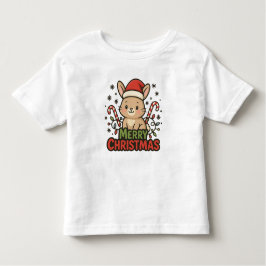 AMITA | Cute Bunny Merry Christmas トドラーTシャツ