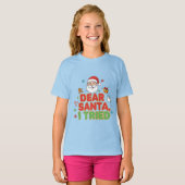 AMITA | Dear Santa, I Tried - Funny Christmas Tシャツ (正面フル)