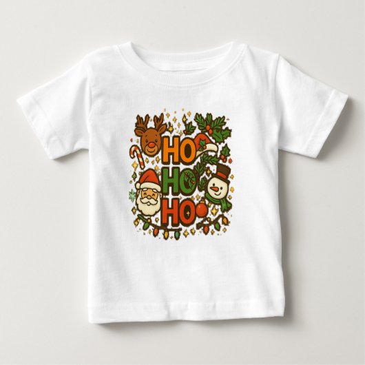 AMITA | HO HO HO Holiday Crew Tee ベビーTシャツ (正面)