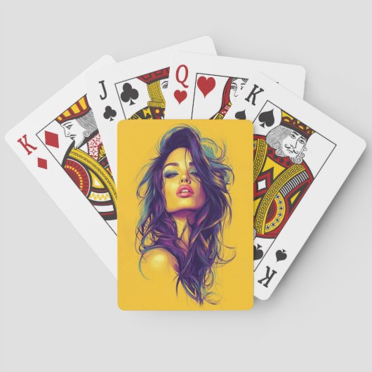 AMITA | Infinite Bloom | Neon Reverie  トランプ (裏面)