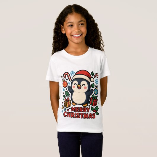 AMITA | Merry Christmas Penguin Tシャツ (正面フル)