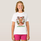 AMITA - Merry Christmas Reindeer Tシャツ (正面フル)