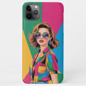 AMITA | Retro Color Pop Style Girl  iPhoneケース (裏面)