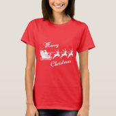Amita - Santa Sleigh Christmas Design Tシャツ (正面)