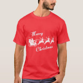 Amita - Santa Sleigh Christmas Design Tシャツ (正面)