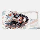 AMITA | Soft Pastel Art Woman Phone Cases Case-Mate iPhoneケース (裏面 (横))
