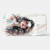 AMITA | Soft Pastel Art Woman Phone Cases Case-Mate iPhoneケース (裏面 (横))