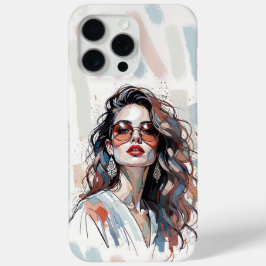 AMITA | Soft Pastel Art Woman Phone Cases iPhone 15 Pro Maxケース