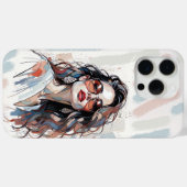 AMITA | Soft Pastel Art Woman Phone Cases Case-Mate iPhoneケース (裏面 (横))