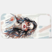 AMITA | Soft Pastel Art Woman Phone Cases Case-Mate iPhoneケース (裏面 (横))