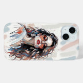 AMITA | Soft Pastel Art Woman Phone Cases Case-Mate iPhoneケース (裏面 (横))