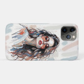 AMITA | Soft Pastel Art Woman Phone Cases Case-Mate iPhoneケース (裏面(横))