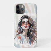 AMITA | Soft Pastel Art Woman Phone Cases Case-Mate iPhoneケース (裏)