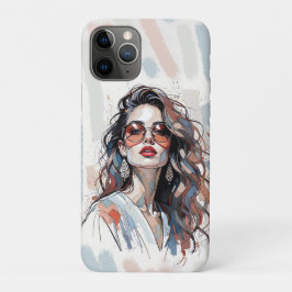 AMITA | Soft Pastel Art Woman Phone Cases iPhone 11 Proケース