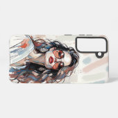 AMITA | Soft Pastel Art Woman Phone Cases Samsung Galaxyケース (裏面横)