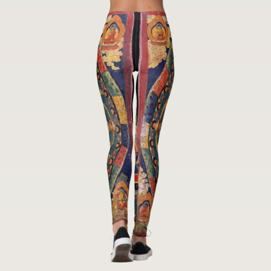 Amitayusの曼荼羅。 19世紀なチベットの学校 レギンス (裏面)