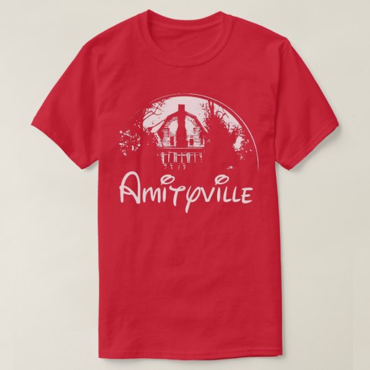 Amityvilleホラーユニセックスムービー Tシャツ (デザイン正面)