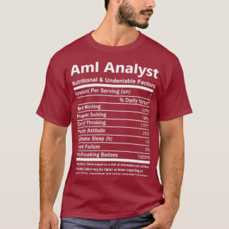 AMLアナリストのT&Tア   ナリストのT&T Tシャツ