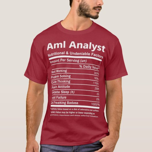 AMLアナリストのT&Tア ナリストのT&T Tシャツ (正面)