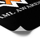 Aml Warrior I'm 素晴らし Acute Myeloid Leukemia Awaren ポスター (角)