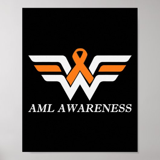 Aml Warrior I'm 素晴らし Acute Myeloid Leukemia Awaren ポスター (正面)