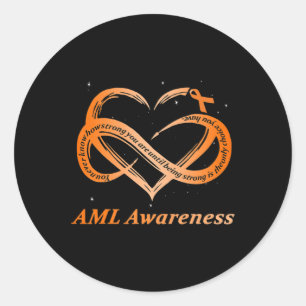 AML Warrior I'm 素晴らし Acute Myeloid Leukemia Awaren ラウンドシール