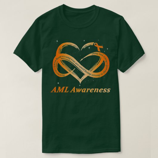 AML Warrior I'm 素晴らし Acute Myeloid Leukemia Awaren Tシャツ (デザイン正面)