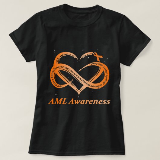 AML Warrior I'm 素晴らし Acute Myeloid Leukemia Awaren Tシャツ (デザイン正面)