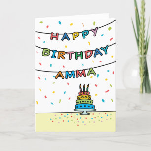 Amma用誕生日カード カード