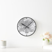 Amman Clock City Line Art ラウンド壁時計 (ホーム)
