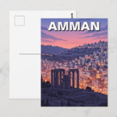 Amman Jordan Travel ポストカード (正面/裏面)