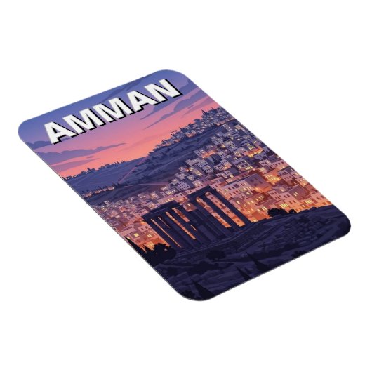 Amman Jordan Travel マグネット (右側)
