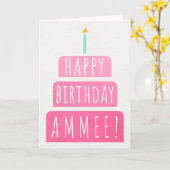 Ammee用誕生日カード カード (黄色い花)
