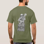 AMMOまたはBLOODから出るまで私は戦う軍隊 Tシャツ (裏面)
