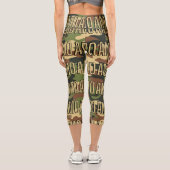 AMMOアパレクラシックルプリント陸軍ウーマンズオールオーバー カプリレギンス (裏面)