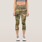 AMMOアパレクラシックルプリント陸軍ウーマンズオールオーバー カプリレギンス (正面)