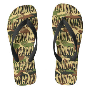 AMMOアパレルクラシックプリント陸軍オールオユニセックスーバー ビーチサンダル