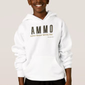 Ammo Apparel USA頭字語ボーイズフード付きスウェットシャツ (正面)