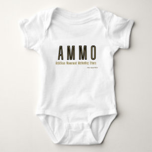 Ammo Apparel USA頭字語ユニセックス ベビーボディスーツ