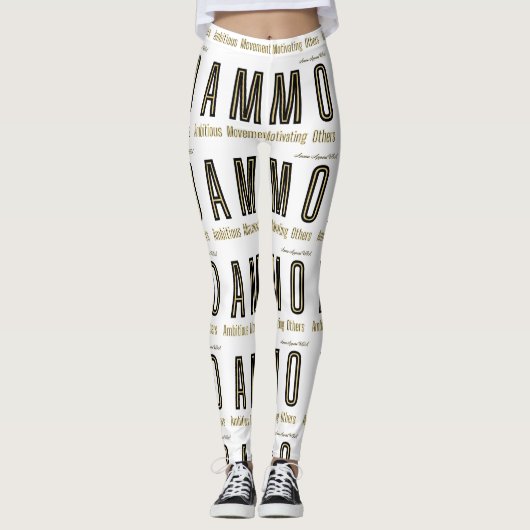 Ammo Apparel USA頭字語 レギンス (正面)