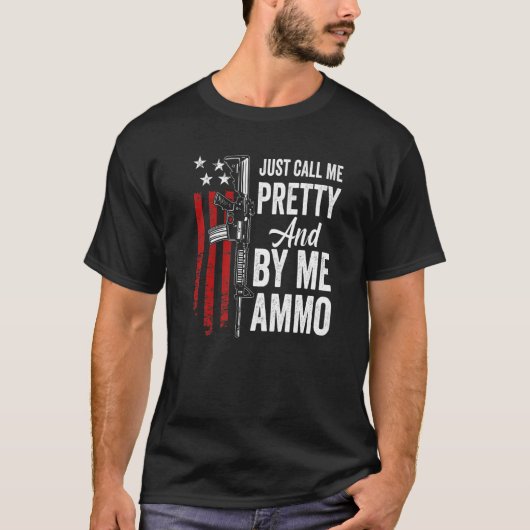 Ammo Ar15かわいらしの女買の人と呼べ Tシャツ (正面)