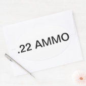 Ammo Canラベルのシール 楕円形シール (封筒)