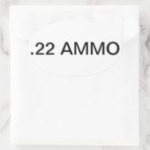 Ammo Canラベルのシール 楕円形シール (バッグ)