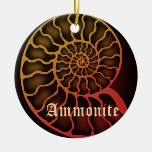 Ammonite セラミックオーナメント (正面)