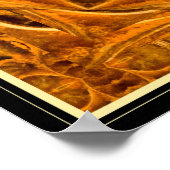 Ammonite II gemstone fractal art poster ポスター (角)