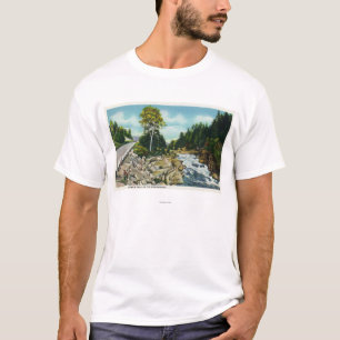 Ammonoosucの川のより低い滝の眺め Tシャツ