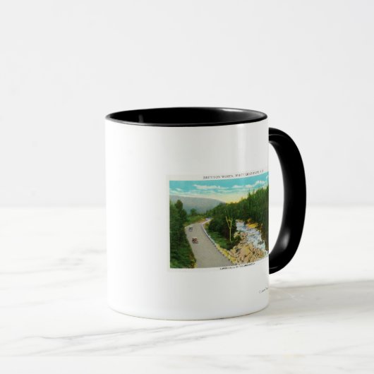 Ammonosuc下部滝の表示 マグカップ (正面右)