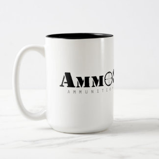 AmmoSeekのロゴのコーヒー・マグだけ ツートーンマグカップ